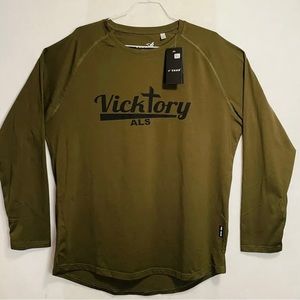 TEZO Mens Gym Workout Slim Fit Long  Sleeve Shirt  Size XL Performance Athletic